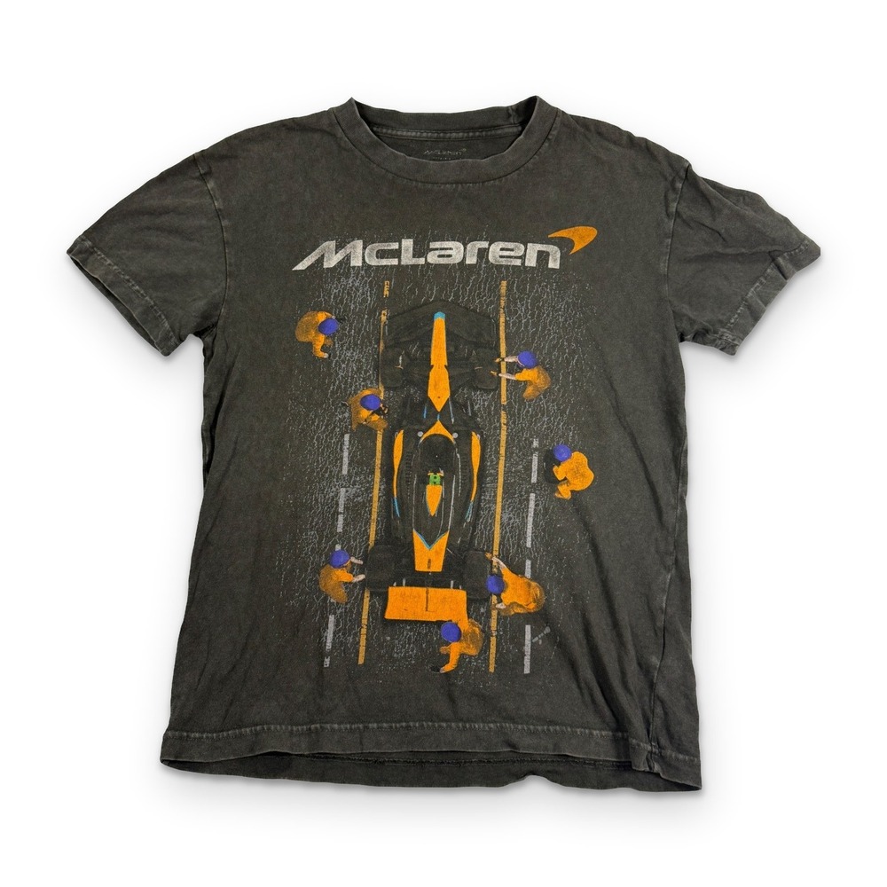 Abercrombie x McLaren F1 Team Graphic Tee XS Washed‎ Black Forever Forward